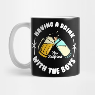 funny fathers day drinking beer baby bottle Mug